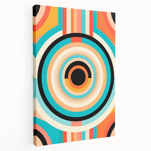 Vibrant Maximalist Wall Art – Bold Circular Design for Eclectic Decor