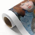 Maximalist Wall Art – Expressive Portrait of Child Holding a Bird
