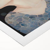 Maximalist Wall Art – Dreamy Underwater Portrait with Koi Fish