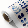 Maximalist Wall Art - Bold Blue Leaf Print for Eclectic Home Decor