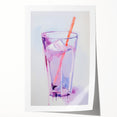 Maximalist Wall Art - Bold Glass and Straw Print for Eclectic Decor