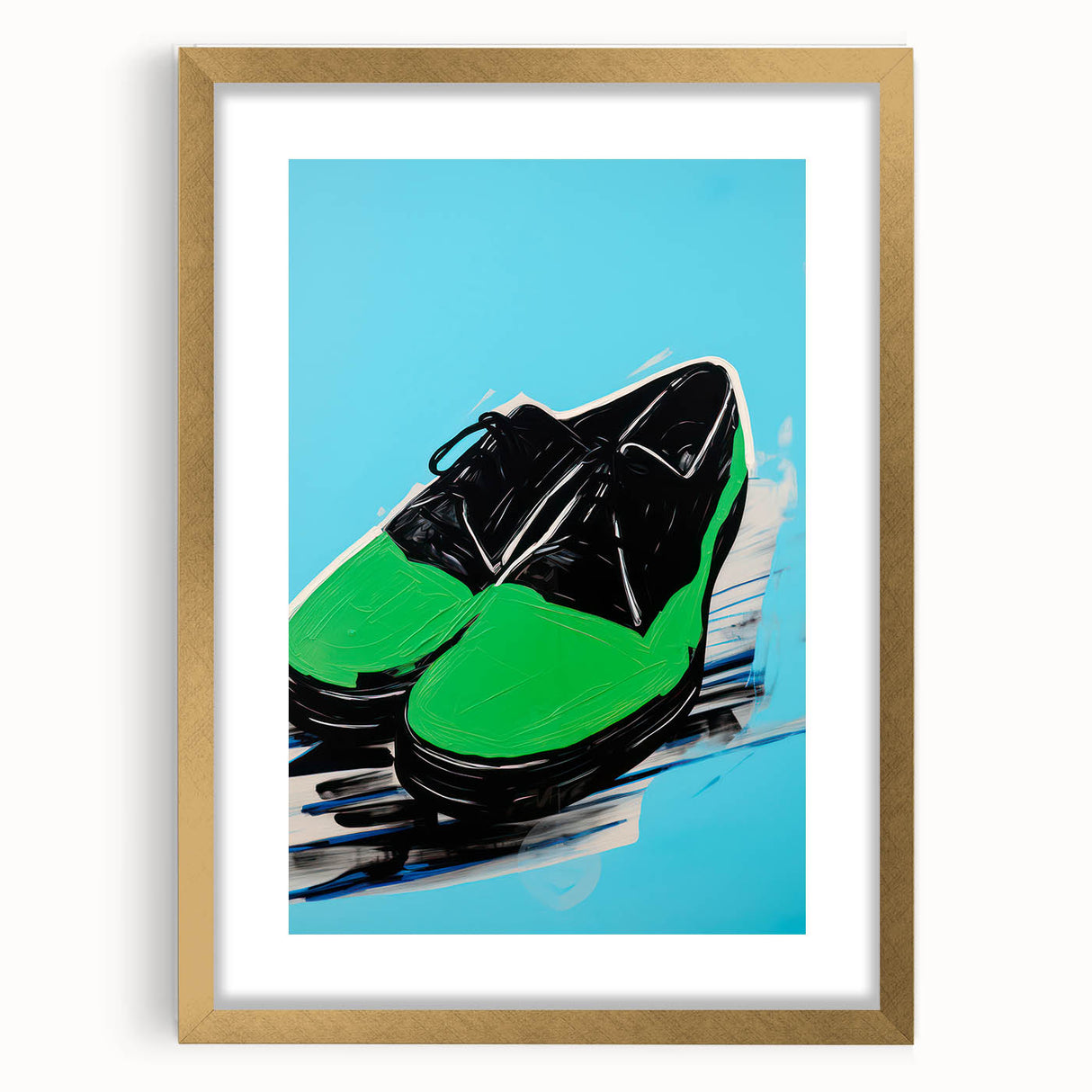 Maximalist Wall Art - Bold Shoe Print for Eclectic and Vibrant Decor