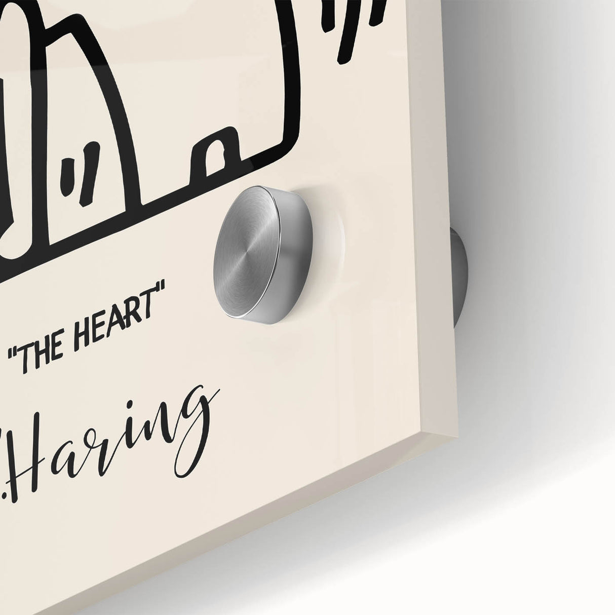 Maximalist Wall Art - The Heart by K. Haring | Bold and Expressive Decor