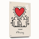 Maximalist Wall Art - The Heart by K. Haring | Bold and Expressive Decor
