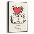 Maximalist Wall Art - The Heart by K. Haring | Bold and Expressive Decor