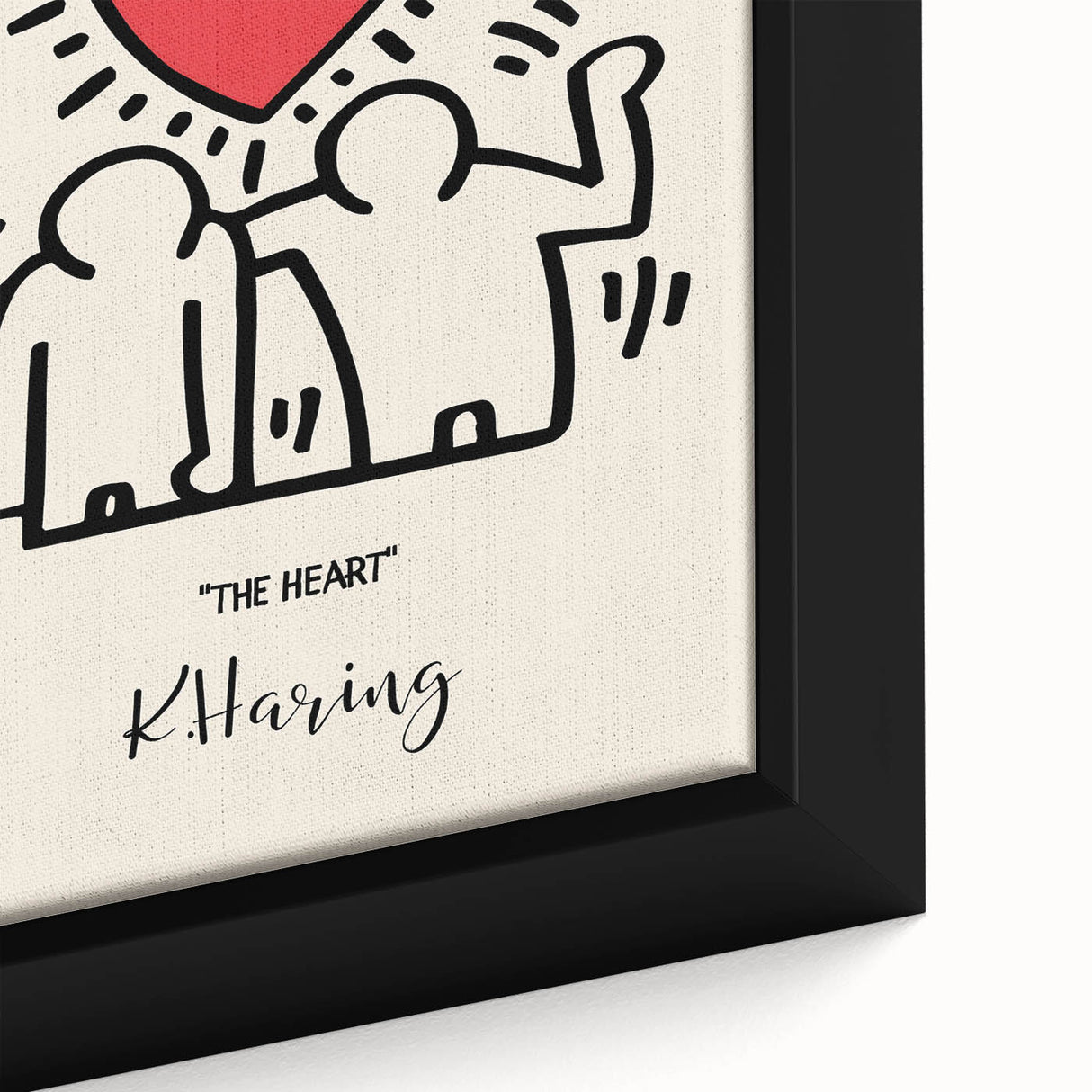 Maximalist Wall Art - The Heart by K. Haring | Bold and Expressive Decor