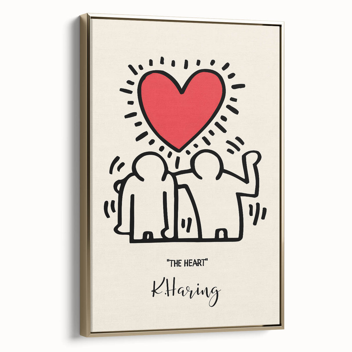 Maximalist Wall Art - The Heart by K. Haring | Bold and Expressive Decor