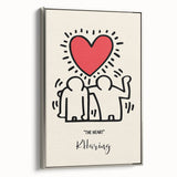 Maximalist Wall Art - The Heart by K. Haring | Bold and Expressive Decor