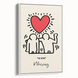 Maximalist Wall Art - The Heart by K. Haring | Bold and Expressive Decor