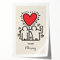 Maximalist Wall Art - The Heart by K. Haring | Bold and Expressive Decor