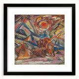 Maximalist Wall Art - Abstract Expressionist Landscape | Bold Decor