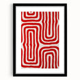 Maximalist Wall Art - Bold Red Geometric Pattern | Modern and Expressive Decor