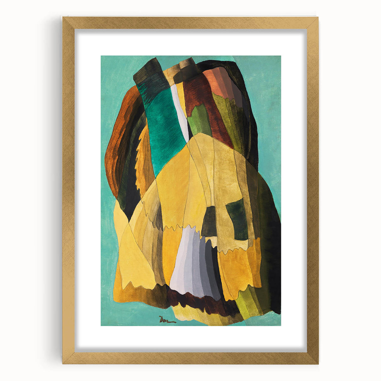 Maximalist Wall Art - Earthy Abstract Composition | Bold and Expressive Decor