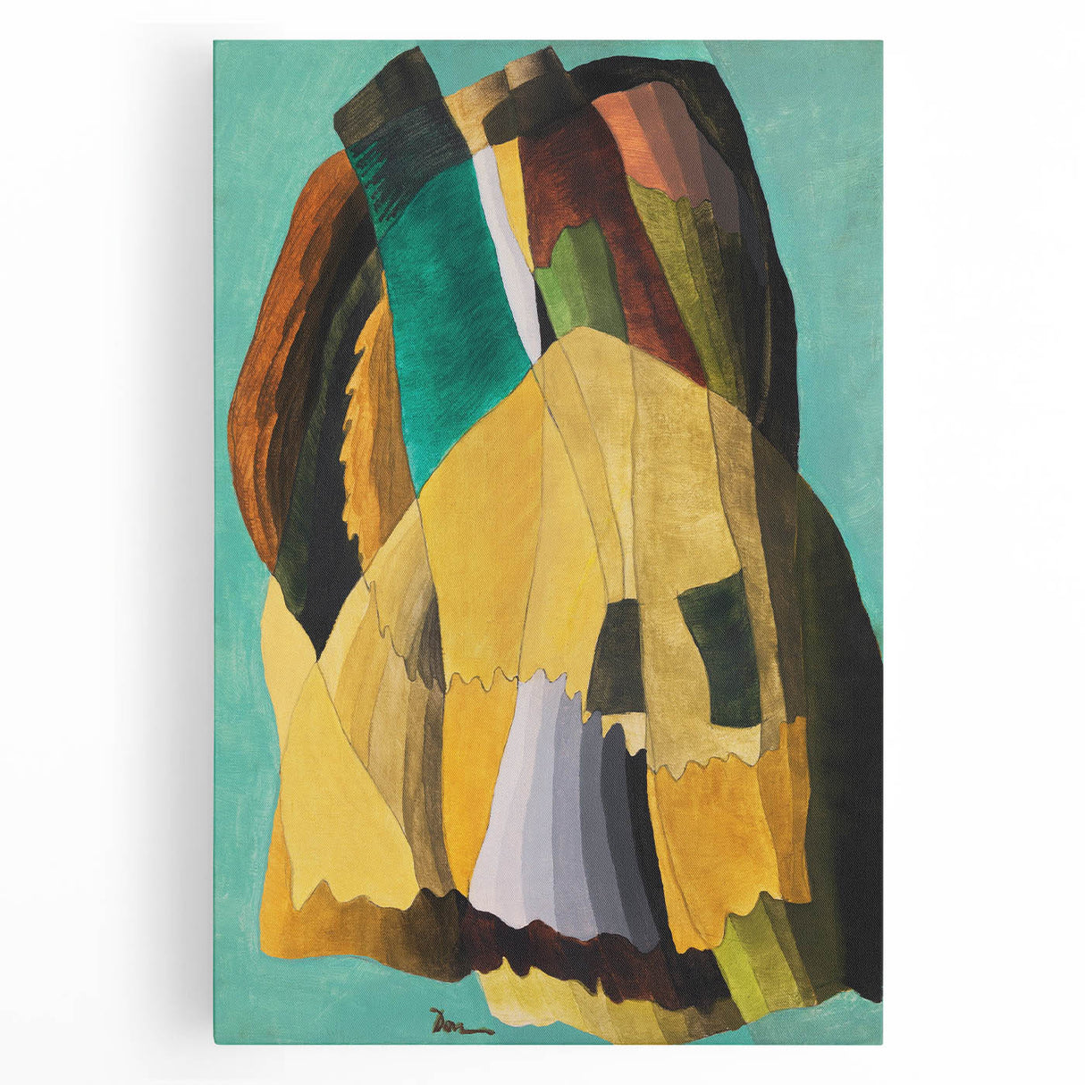 Maximalist Wall Art - Earthy Abstract Composition | Bold and Expressive Decor