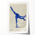 Maximalist Wall Art - Bold Abstract Blue Movement Print for Eclectic Decor