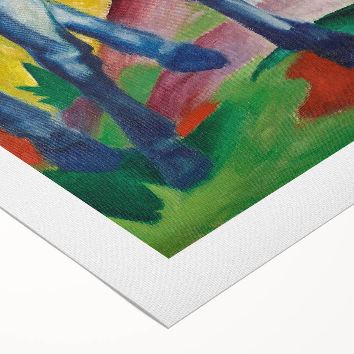 Maximalist Wall Art - Abstract Blue Horse Painting | Bold and Expressive Decor