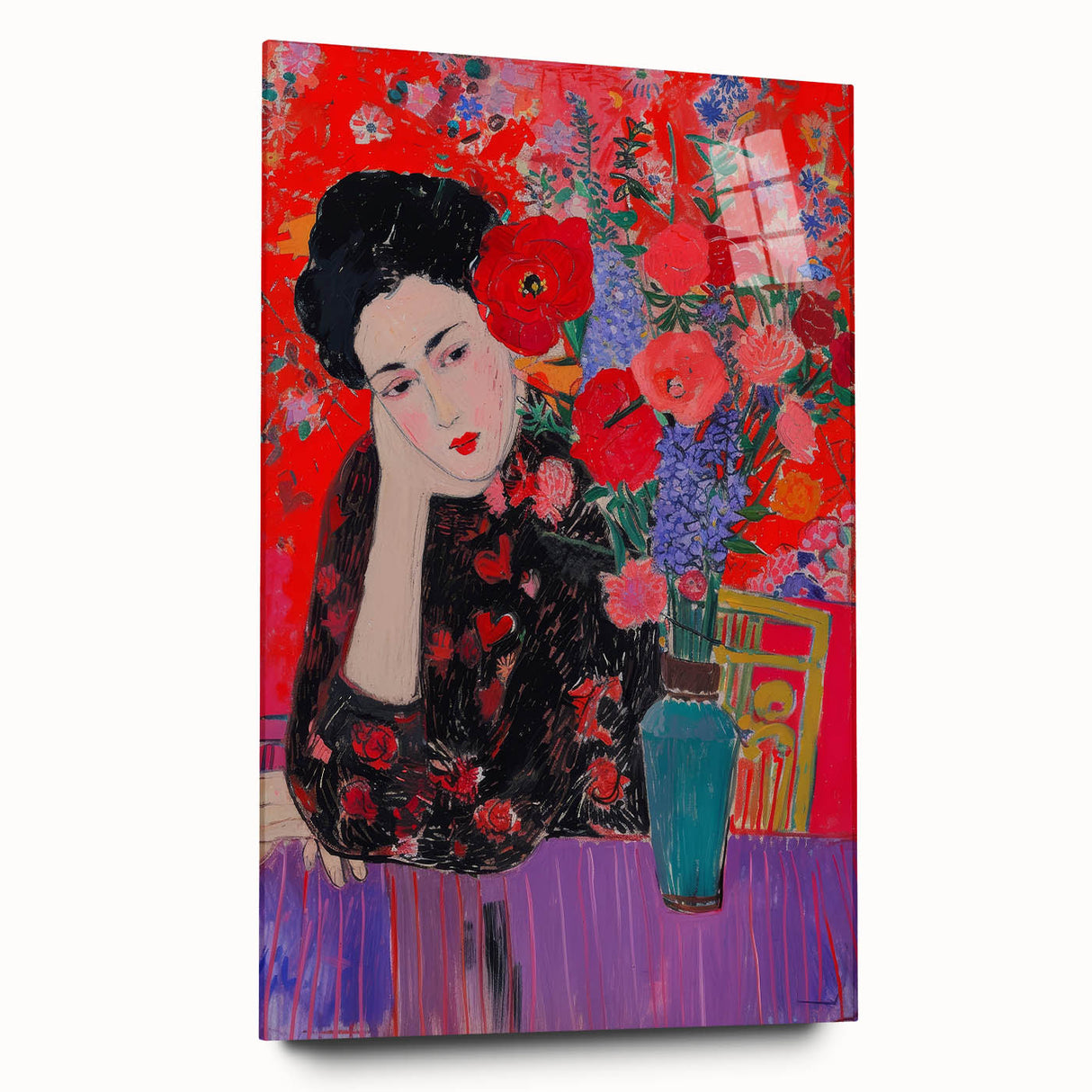 Maximalist Wall Art – Bold Home Decor with Vibrant Floral Expression
