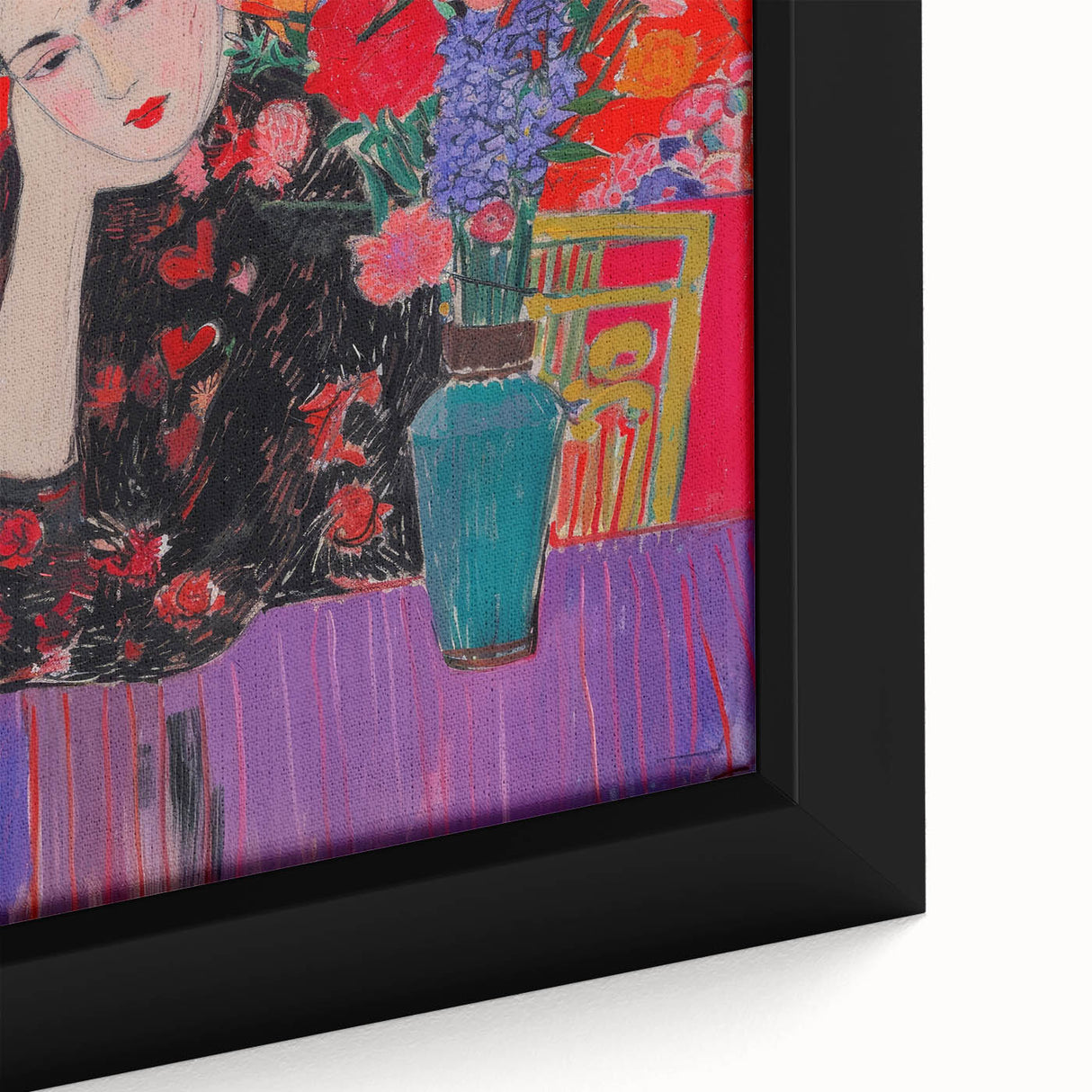 Maximalist Wall Art – Bold Home Decor with Vibrant Floral Expression