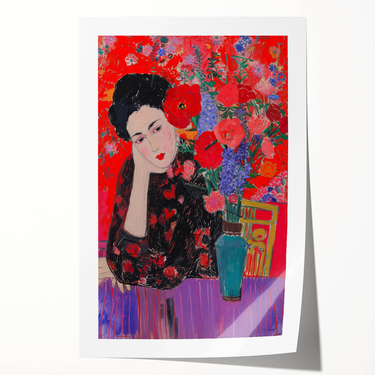 Maximalist Wall Art – Bold Home Decor with Vibrant Floral Expression