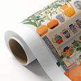 Maximalist Wall Art - Bold Eclectic Decor with Vibrant Orange and Green Pots