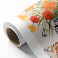 Maximalist Wall Art - Bold Floral Decor with Vibrant Red and Yellow Blooms