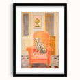 Maximalist Eclectic Wall Art with Bold Dalmatian in Vibrant Interior Design