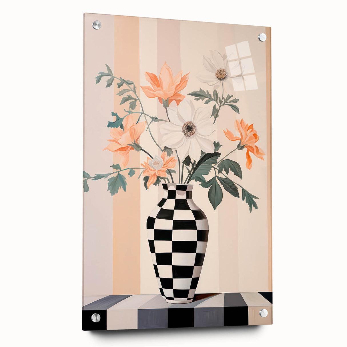 Maximalist Wall Art - Bold Eclectic Floral Vase Decor for Vibrant Spaces