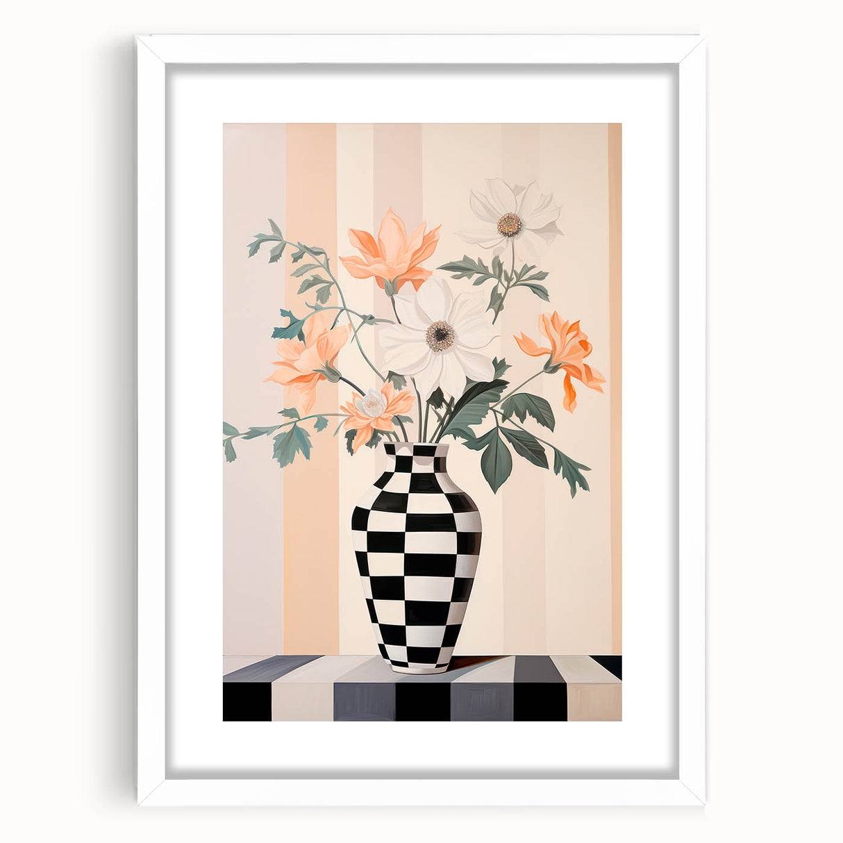 Maximalist Wall Art - Bold Eclectic Floral Vase Decor for Vibrant Spaces