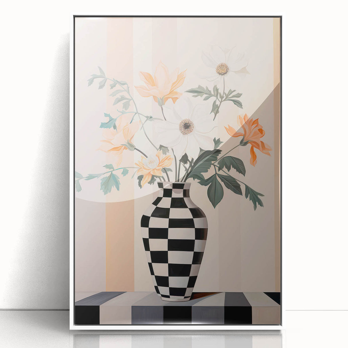 Maximalist Wall Art - Bold Eclectic Floral Vase Decor for Vibrant Spaces