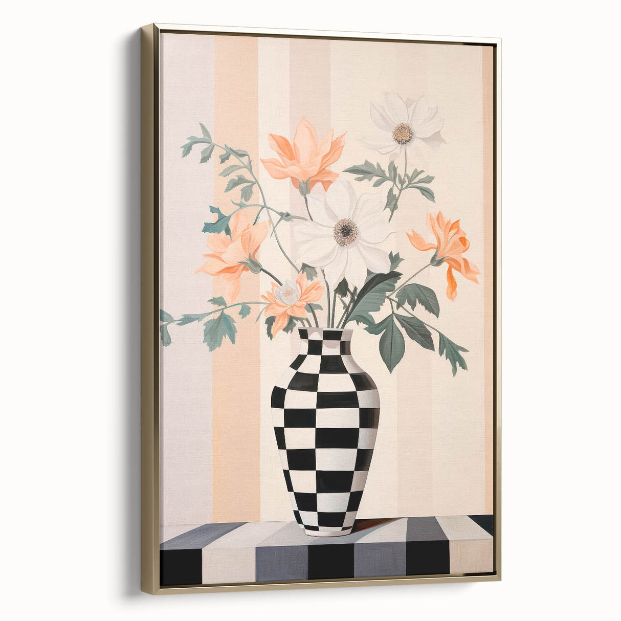 Maximalist Wall Art - Bold Eclectic Floral Vase Decor for Vibrant Spaces