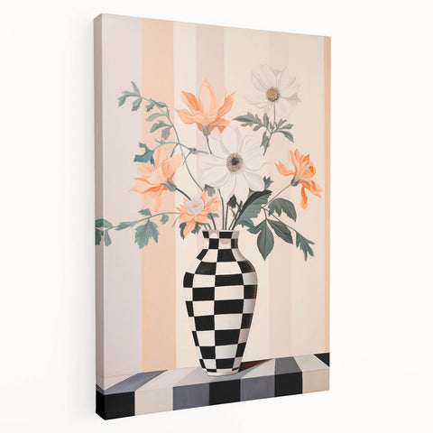 Maximalist Wall Art - Bold Eclectic Floral Vase Decor for Vibrant Spaces