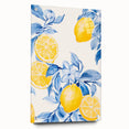 Maximalist Wall Art - Bold Lemon and Blue Foliage Decor for Vibrant Homes