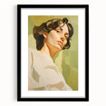 Maximalist Wall Art - Bold Portrait with Warm Tones and Expressive Style