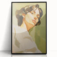 Maximalist Wall Art - Bold Portrait with Warm Tones and Expressive Style