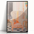 Maximalist Wall Art - Bold Leopard Print Armchair with Eclectic Style