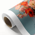Maximalist Wall Art - Bold Floral Bouquet in Glass Vase with Soft Hues