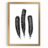 Mid Century Modern Art - Minimalist Geometric Wall Decor - Black & White