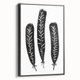 Mid Century Modern Art - Minimalist Geometric Wall Decor - Black & White