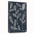 Mid Century Modern Art - Abstract Retro Leaf Pattern in Minimalist Style