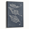 Mid Century Modern Art - Retro Abstract Leaf Design in Minimalist Style