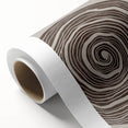 Mid Century Modern Art - Retro Minimalist Spiral Design in Brown Tones