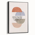 Mid Century Modern Art - Retro Geometric Abstract Shapes in Mixed Tones