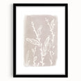 Mid Century Modern Minimalist Art - Retro Floral Geometric Wall Decor