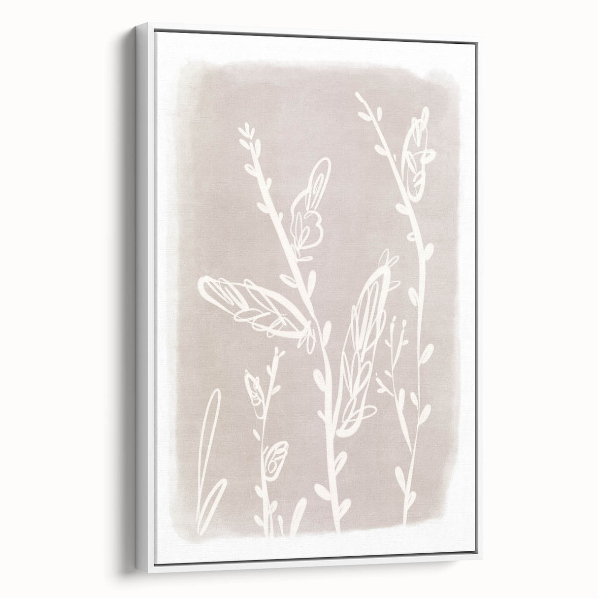 Mid Century Modern Minimalist Art - Retro Floral Geometric Wall Decor