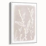 Mid Century Modern Minimalist Art - Retro Floral Geometric Wall Decor