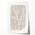 Mid Century Modern Minimalist Art - Retro Floral Geometric Wall Decor