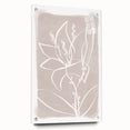 Mid Century Modern Floral Wall Art - Minimalist Line Art - Vintage Style