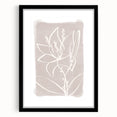 Mid Century Modern Floral Wall Art - Minimalist Line Art - Vintage Style