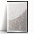 Mid Century Modern Floral Wall Art - Minimalist Line Art - Vintage Style