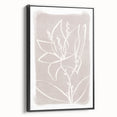 Mid Century Modern Floral Wall Art - Minimalist Line Art - Vintage Style